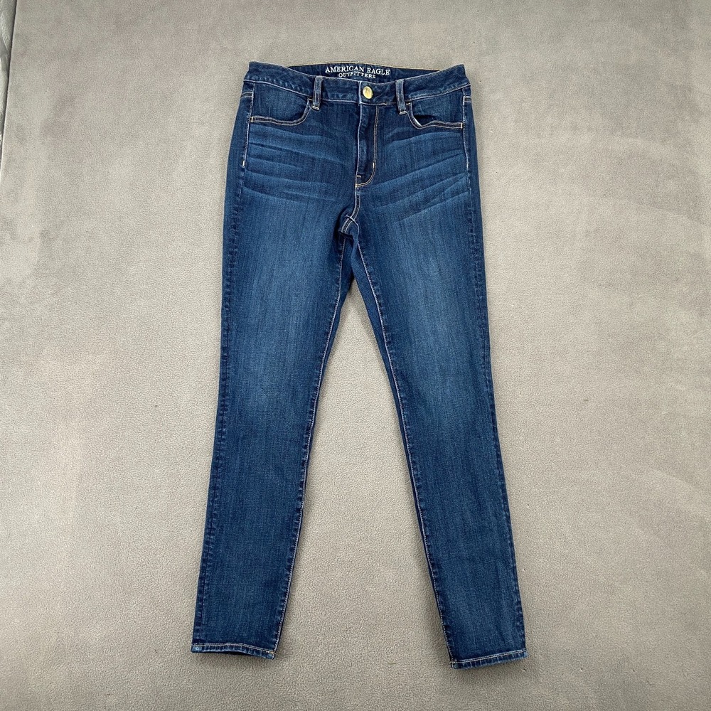 American Eagle Outfitter 360 Super Stretch High Rise Jegging Jeans Women 10 Blue